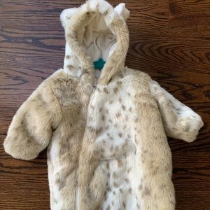 Restoration Hardware BABY Fur Bunting and Booties